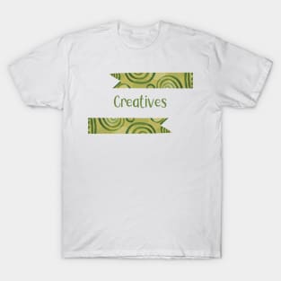 Creatives - Green Ribbons Design GC-108-3 T-Shirt